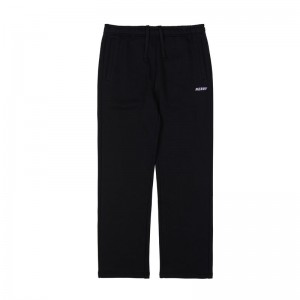 Black Nerdy Essential Brushed Sweatpants | USA129VRD