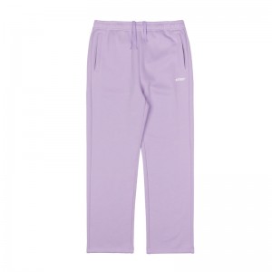 Light Purple Nerdy Essential Brushed Sweatpants | USA132ZUH