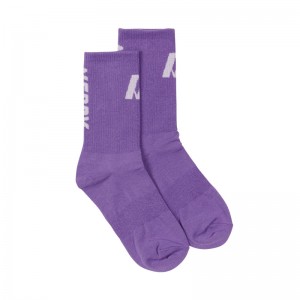 Purple Nerdy DNA Socks Socks | USA149EBY