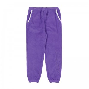 Purple Nerdy Fleece Jogger Sweatpants | USA133LIJ